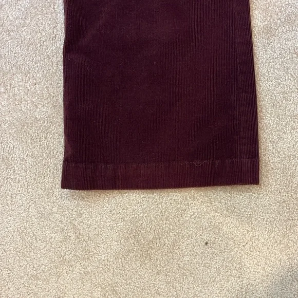 Anthropology, Pilcrow, eggplant, corduroy, flared pants, size 16 wide - Picture 6 of 10